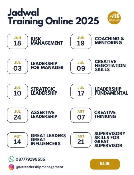 Jadwal Training Online Jul Agt 2025