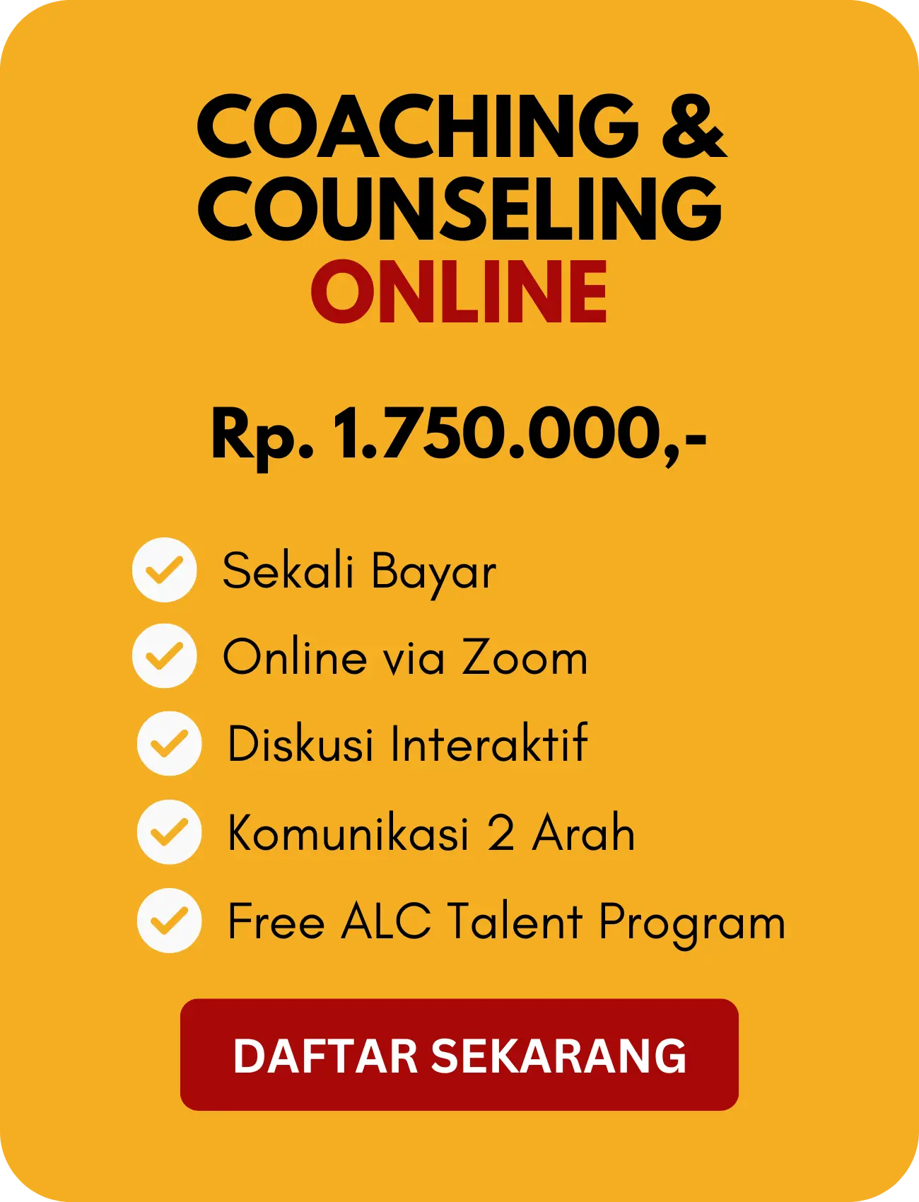 Investasi Coaching and Counseling ALC Leadership Management