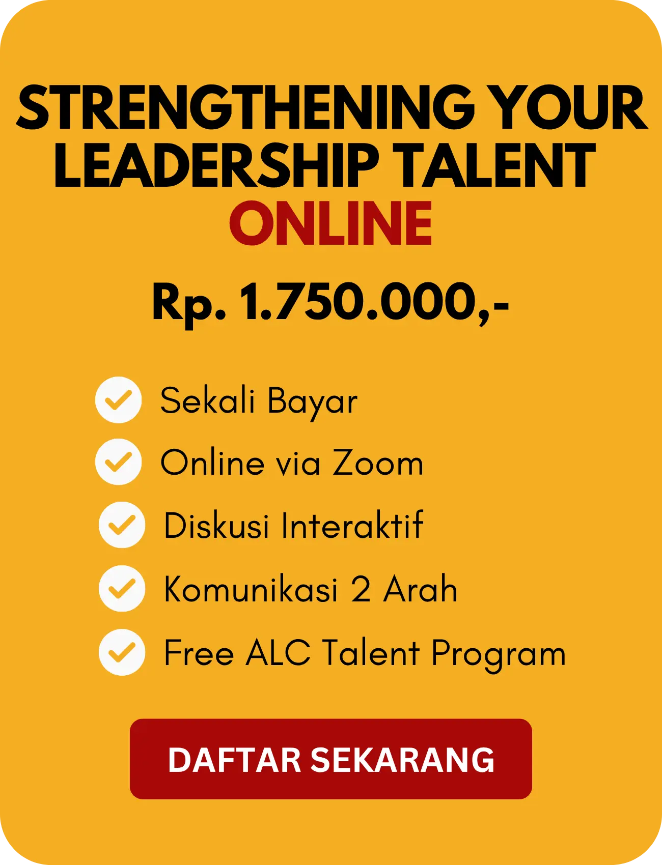 Investasi Strenghening your Leadership Talent