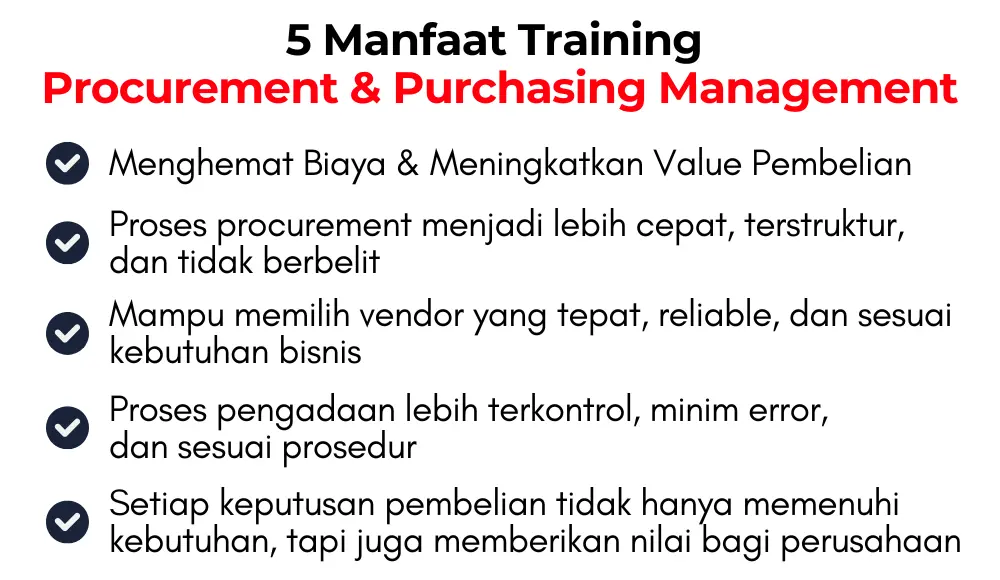 Manfaat Procurement and Purchasing