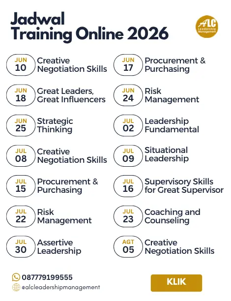 Jadwal Training Online Jun-Agt 2026