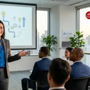 Header Powerful Business Presentation ALC Leadership Management