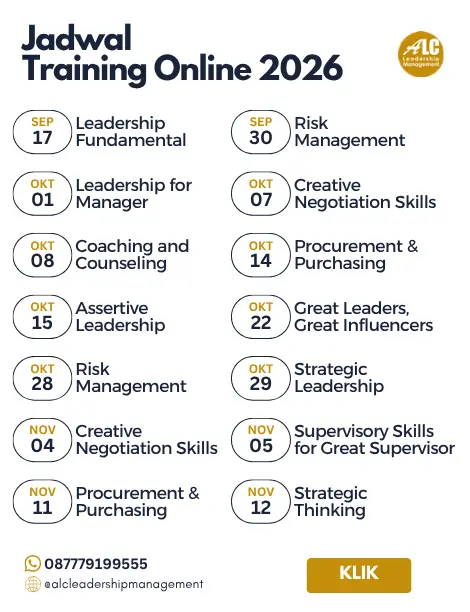 Jadwal Training Online 2026 terbaru